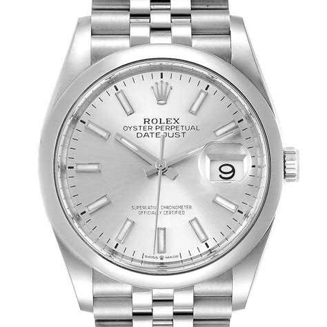 rolex dames zilver